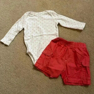 Calvin Klein and Carter's - 2 piece set. Size 6 to 9 months